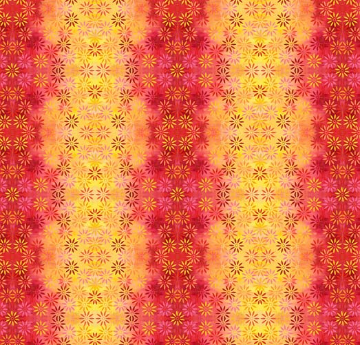 Paper Trees - Summer Daisies - Warm - red & yellow daisies - Sue Penn