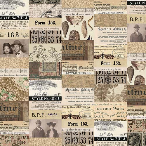Tim Holtz Palette Neutral - Collage - photos, etc. in tans & grays