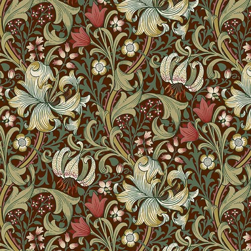Suffolk Holiday Collection - Golden Lily - Ruby