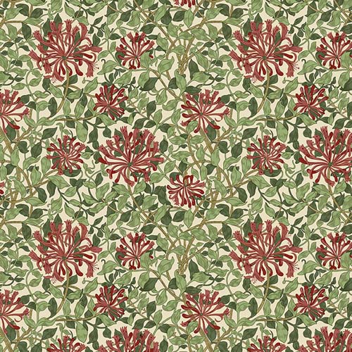 Suffolk Holiday Collection - Small Honeysuckle - Madder Leaf