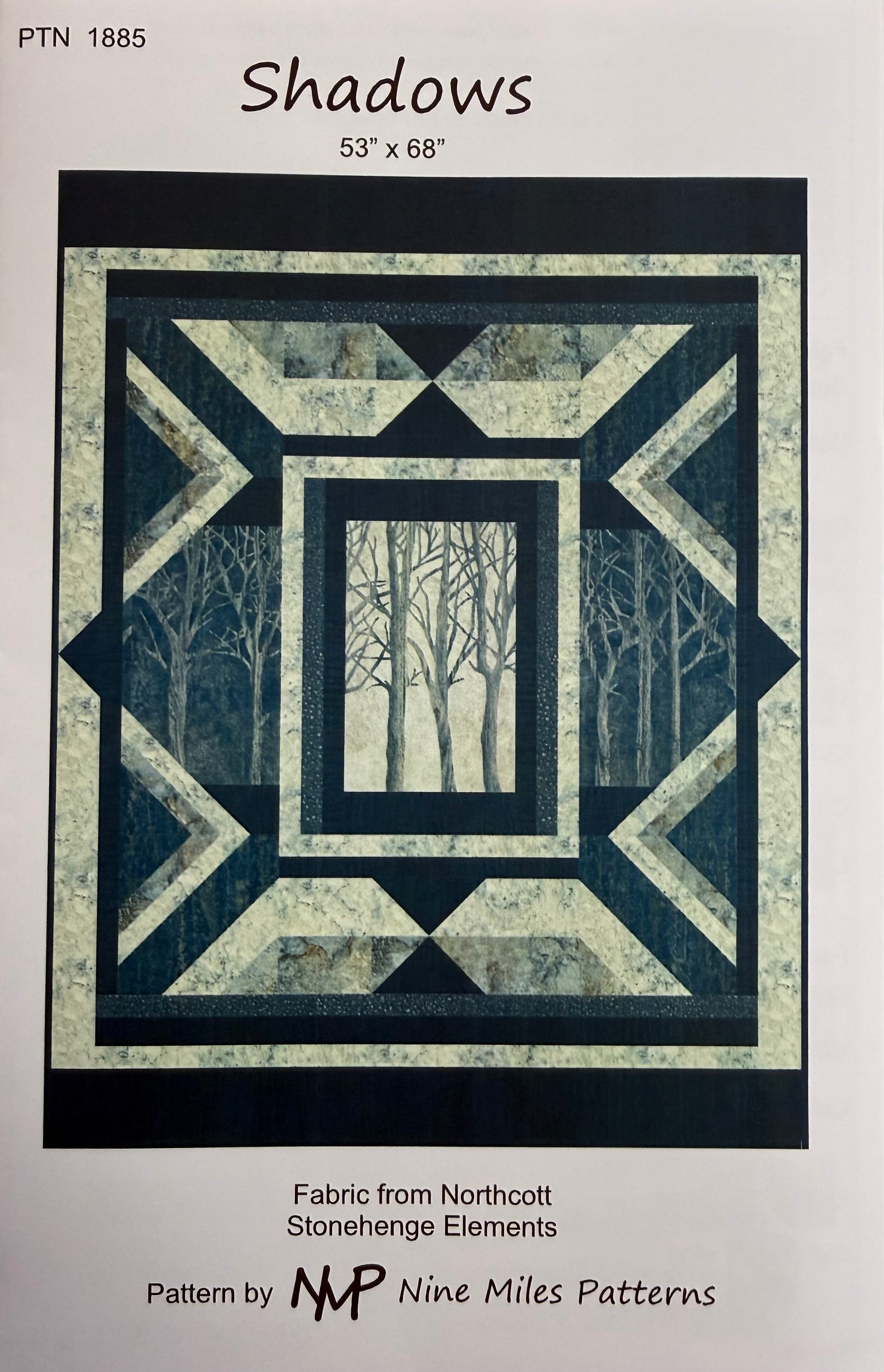 Shadows - Uses a panel, 53 x 68, very geometric