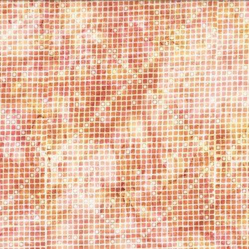 Bali Batik - Cross Grid - creamsicle, peaches