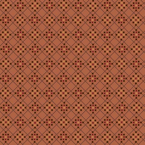 Harvest Thyme - Waffle Weave - Terracotta