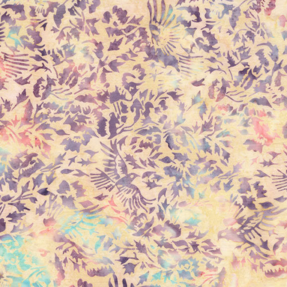 Songbird Batik - Birds and Flowers - Ivory