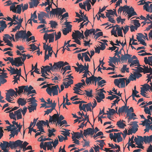 Songbird Batik - Poppies - Red Salmon