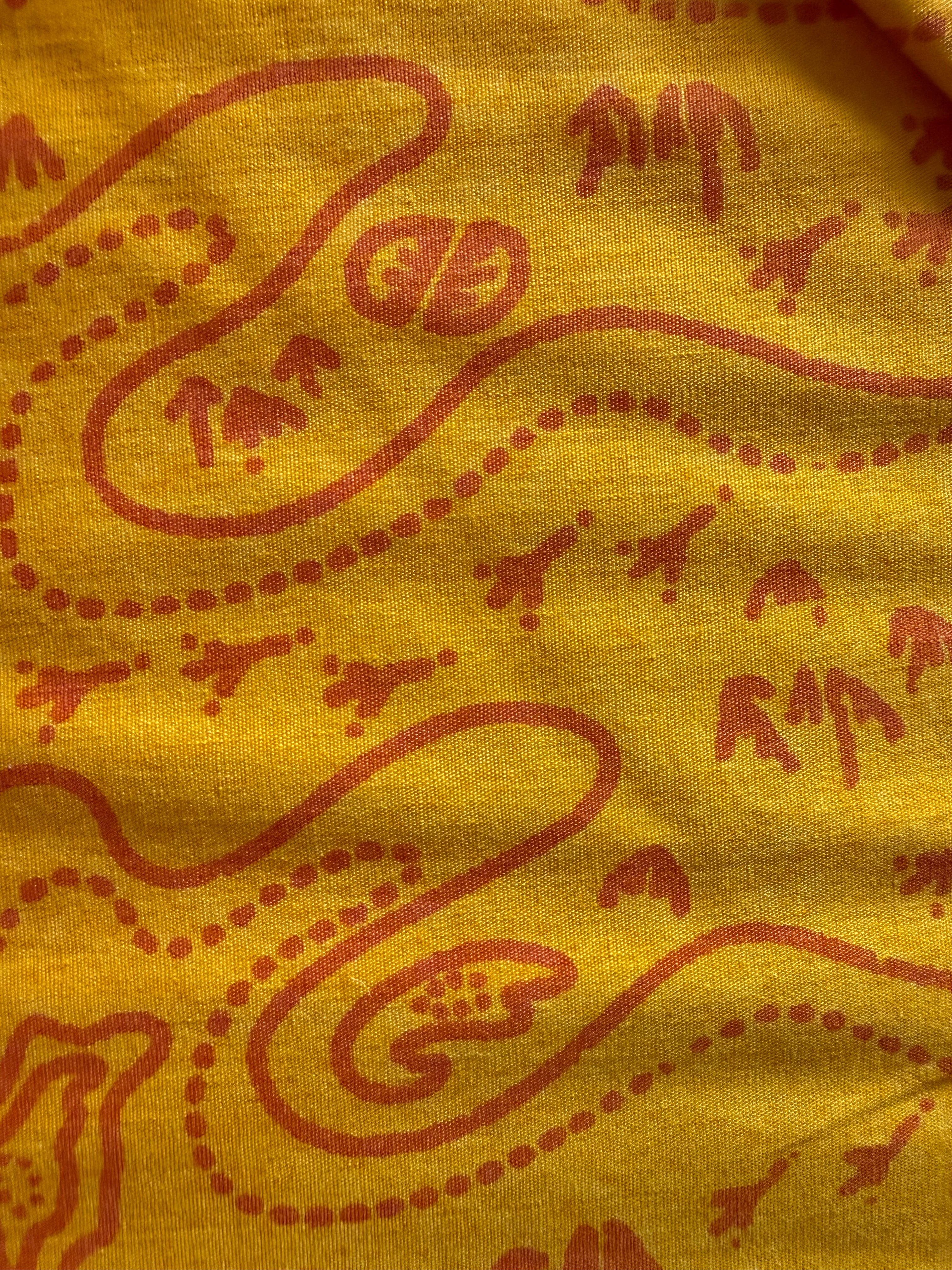 Ocean Park-West Beach Road -Orange Print on Bright Yellow by Scott Hansen Fo