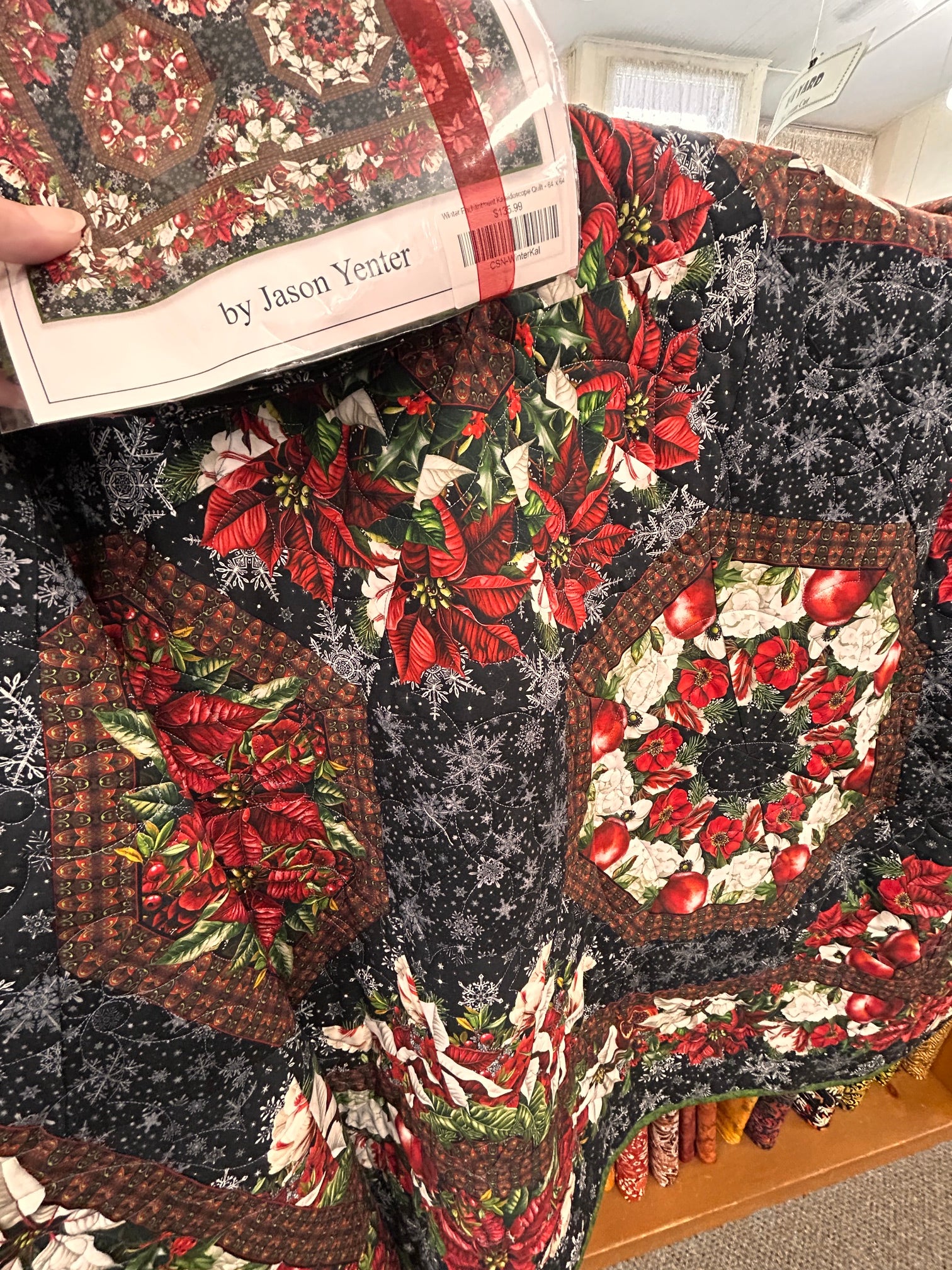 Winter Enchantment Kaleidoscope Quilt Kit - 64 x 64