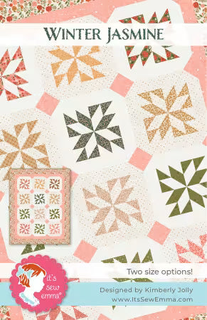 Winter Jasmine -Quilt Pattern in two sizes - It's Sew Emma