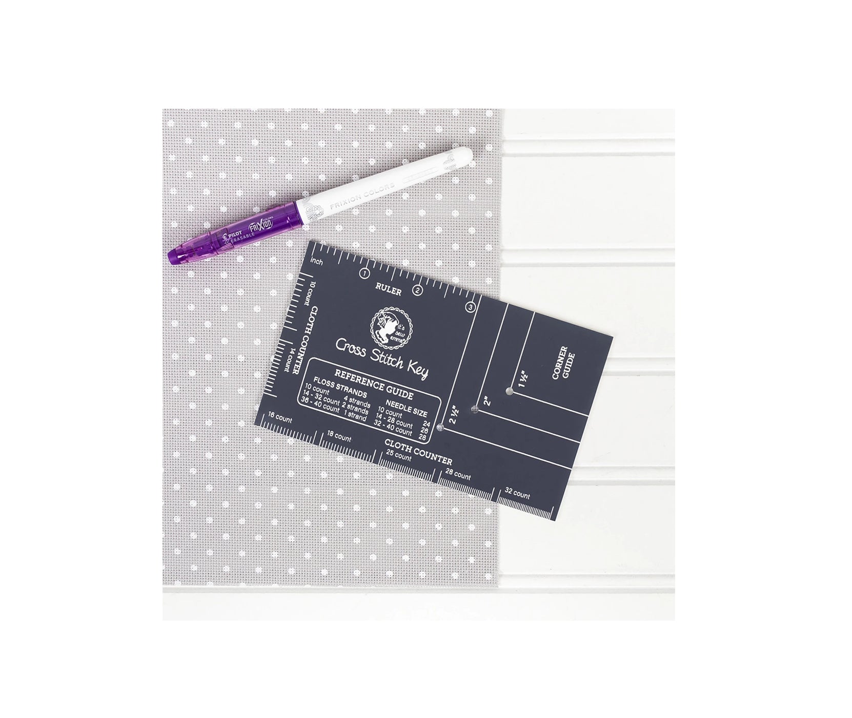 It's Sew Emma - Cross Stitch Key - cloth counter, ruler,reference guide