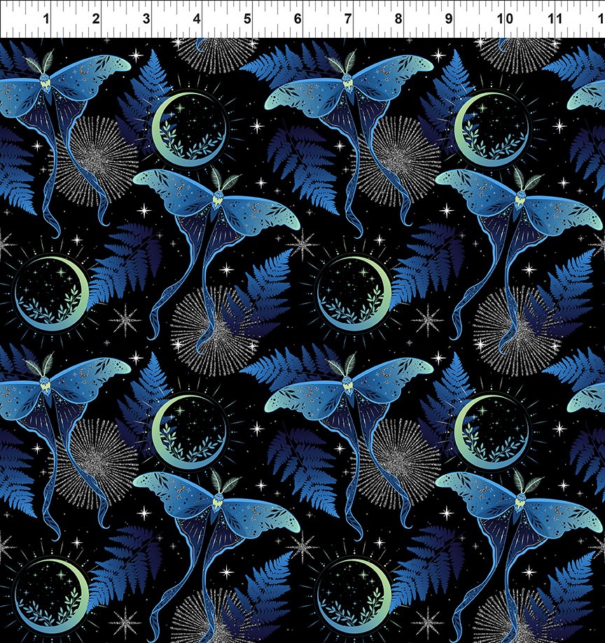 La Luna - Lunar Moths - Blue/Silver