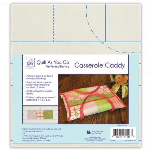 Quilt As You Go - Pre-printedCasserole Caddy