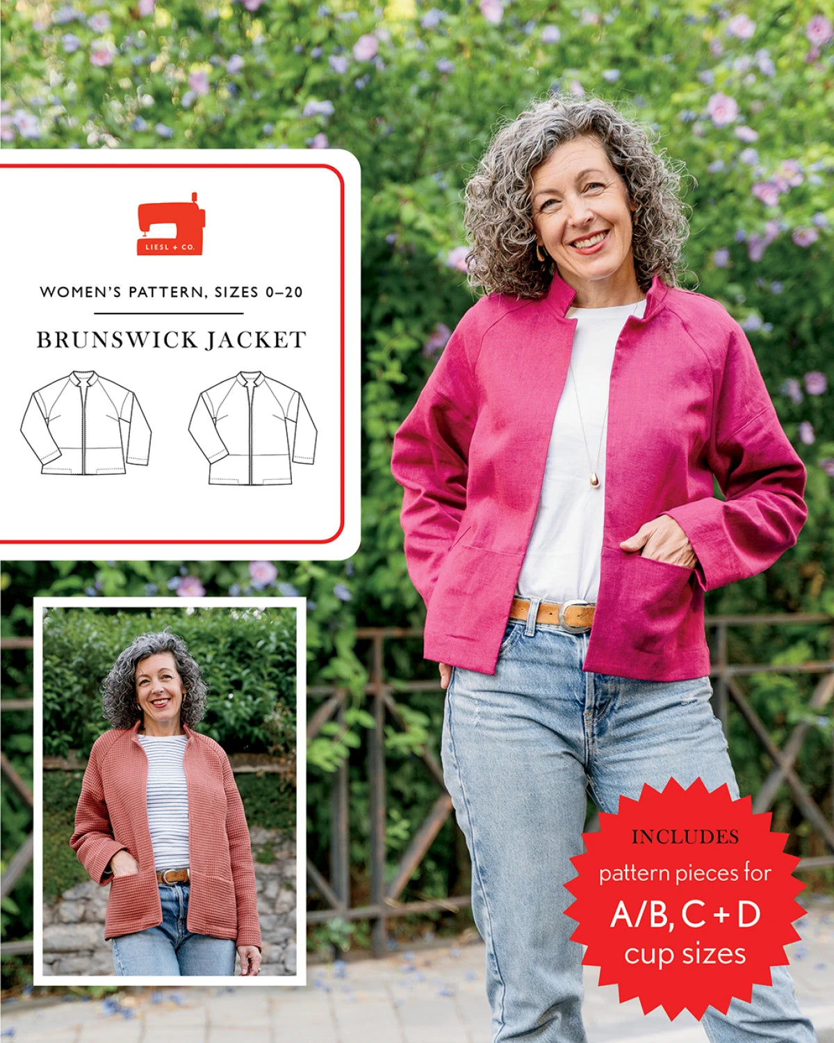Brunswick Jacket - sizes 0-20 - by Liesl + Co.