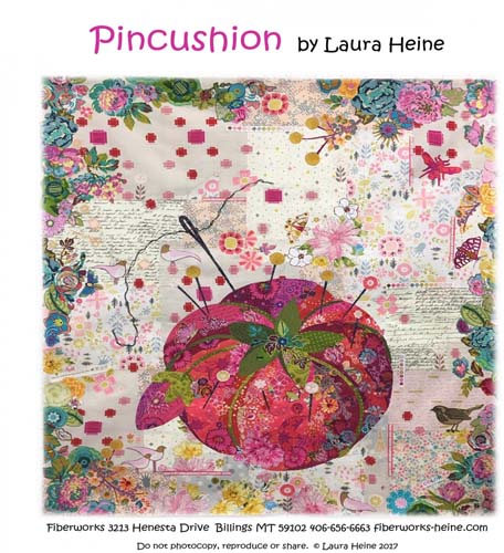 Pincushion Collage - 41x45 - by Laura Heine
