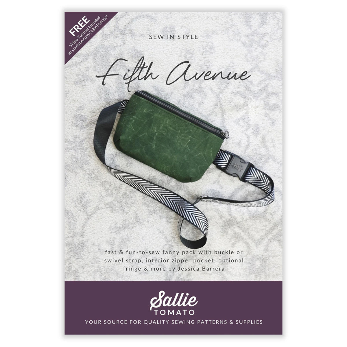 Fifth Avenue - fanny pack withbuckle or swivel strap - by Sallie Tomato LST269
