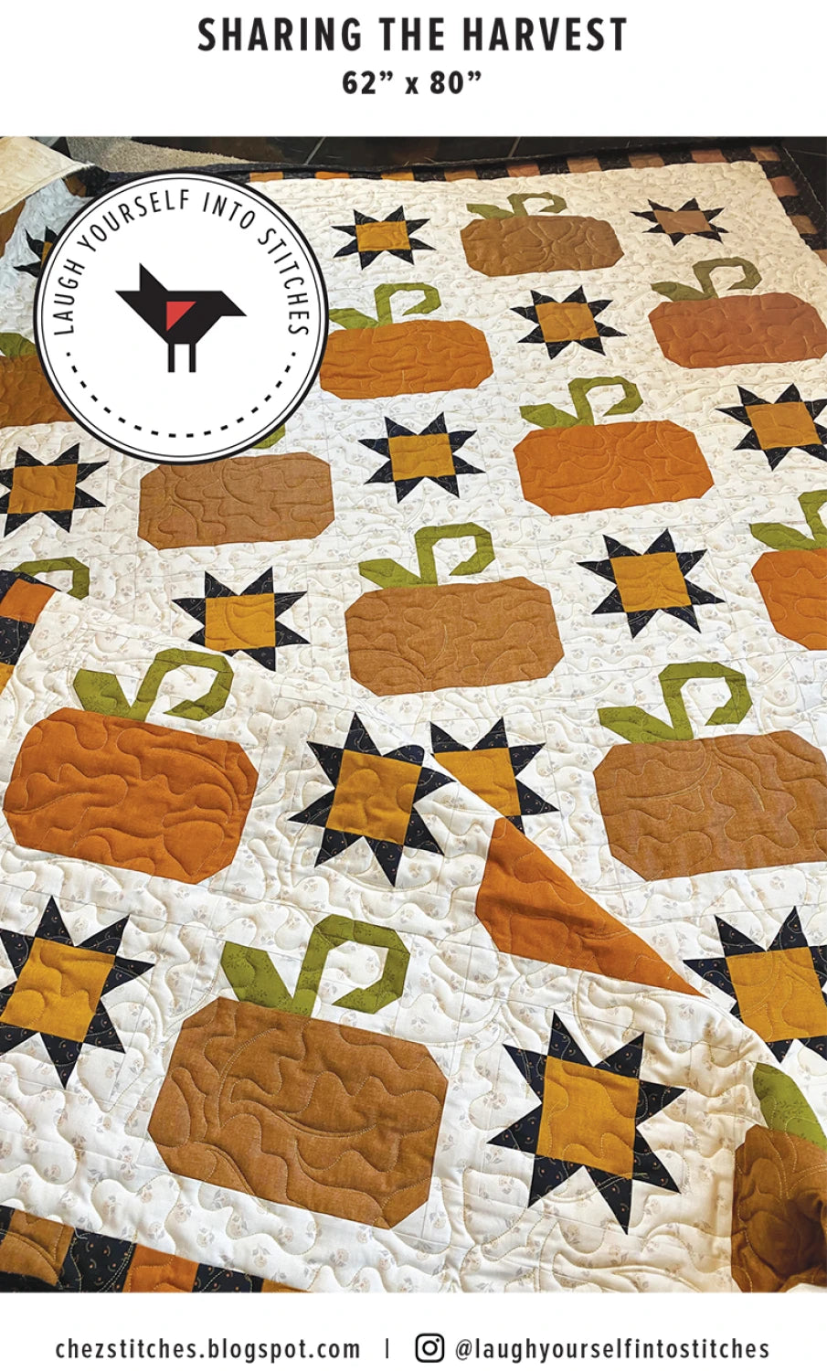 Sharing the Harvest -62 x 80 - quilt pattern - Laugh Yourself into Stitches