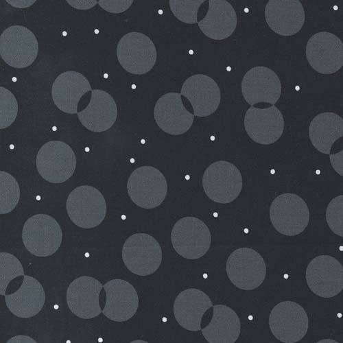 Sweet and Plenty - Juggle Dots - Black Licorice - Gray dots on black
