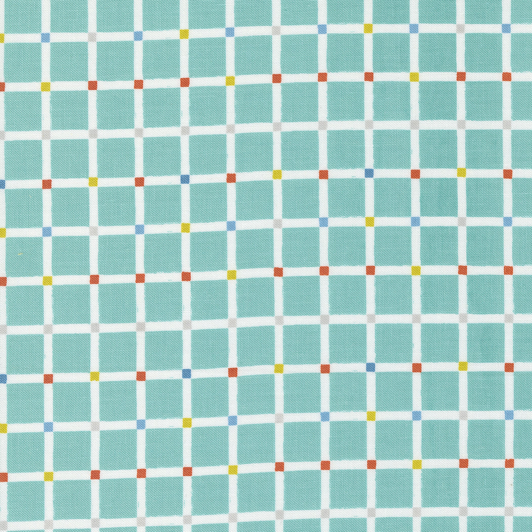 Delivered With Love - Grid - Aqua