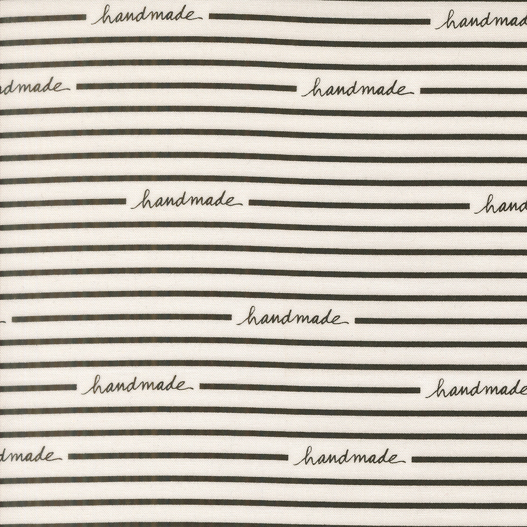 Makers Delight - Handmade Stripe - White Black
