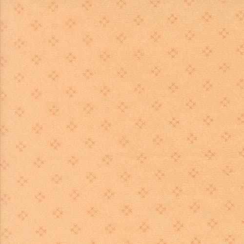 Sherbet Sunshine Flannel - Diamond - Cantelope - orange diamonds on peach