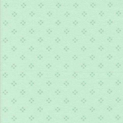 Sherbet Sunshine Flannel - Diamond - Sea Glass - diamonds on light green