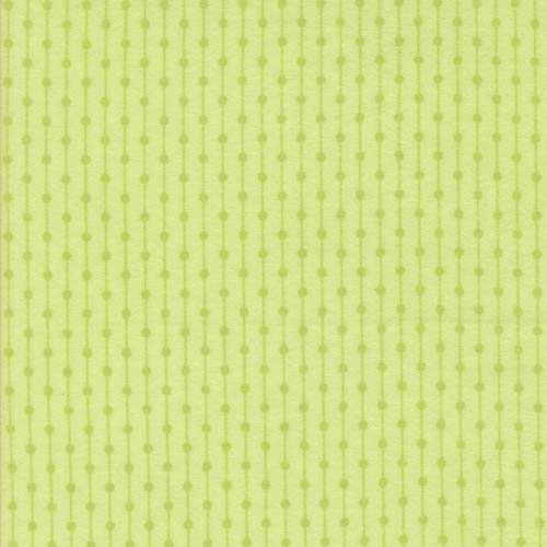 Sherbet Sunshine Flannel - Jelly Bracelet - Honeydew - green dotted stripes