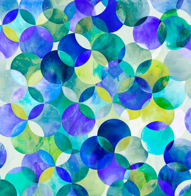 Gradients Parfait Fantasy - Pop dot - blue raspberry- small overlapping circles