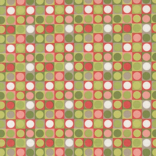 Poinsettia and Pear - Dots - Evergreen