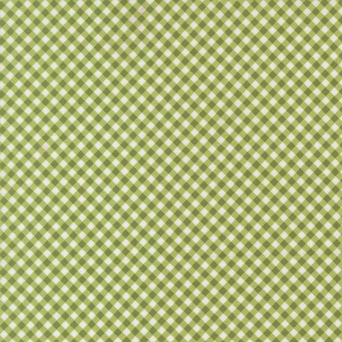 Poinsettia and Pear - Gingham- Fresh Grass
