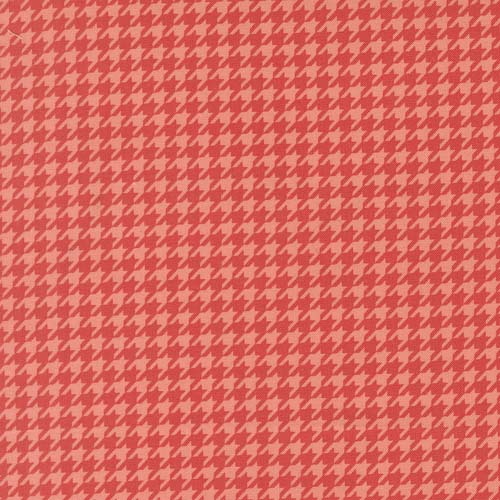 Poinsettia and Pear - Houndstooth - Geranium