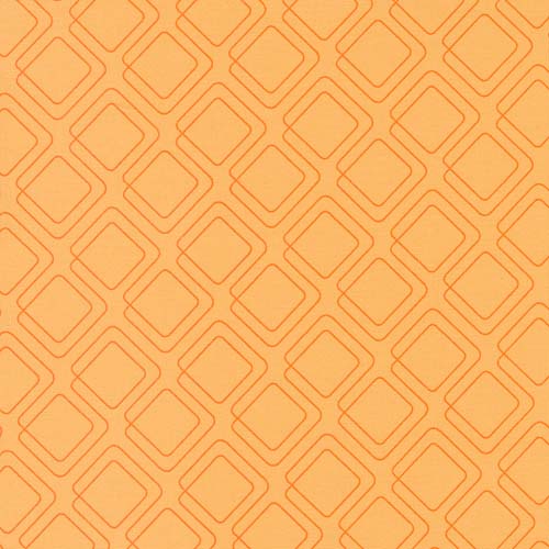 Rainbow Sherbet - Connected Graph Paper - Apricot- squares on orange