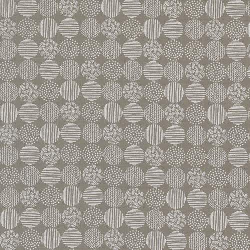 Renew - Garden Plot - Pebble - white textured circles on gray