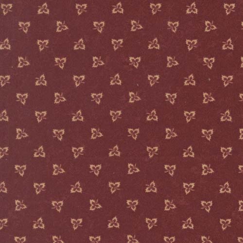 Flannel Season - Little Leaves - Barn Red
