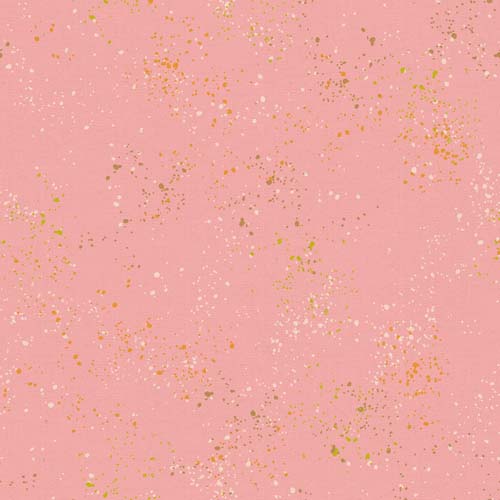 Speckled Canvas - Balmy - Paint Splatter - 70% Cotton 30% Linen