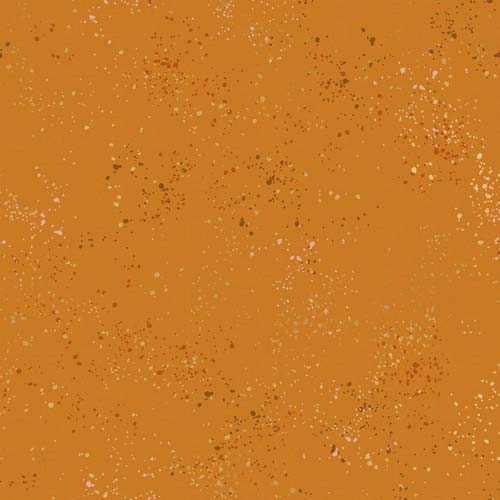 Speckled Canvas - Metallic Earth Paint Splatter -70%cotton/ 30% linen