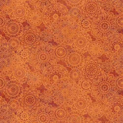 Marrakech - Stonehenge - Tonal Mandela - Orange - outlinedmandelas on red orange