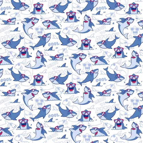 Shark Attack - Big Sharks - White