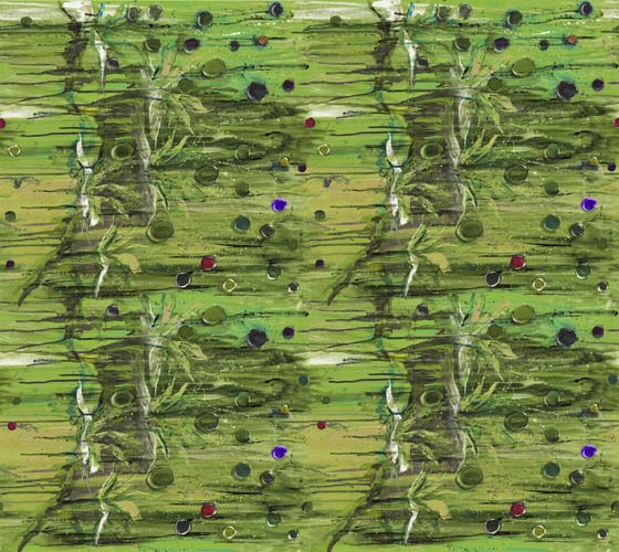 Eau De Parfum - Splash - Sweet Pea - Green Abstract w/ red circles