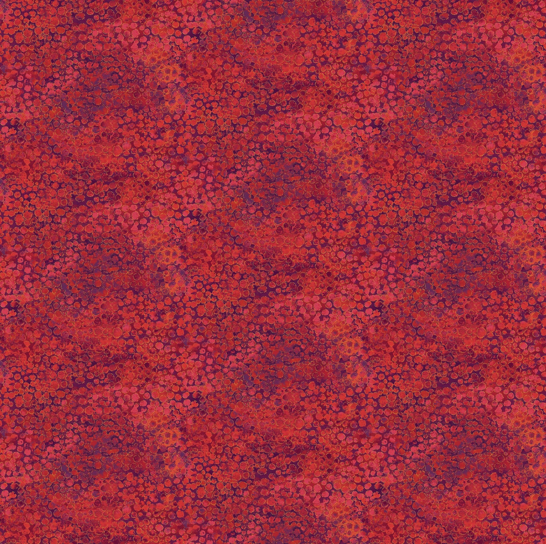 108" Shimmer Wide Backing -River rock - Coral reef - shades of red w/ purple