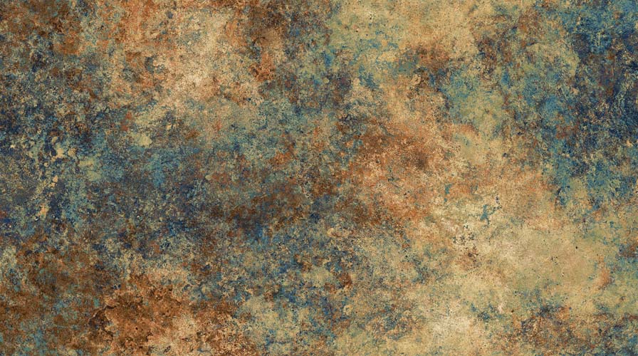 108" Stonehenge Backing - Oxidized Earth - Golds, browns, & teal stone texture