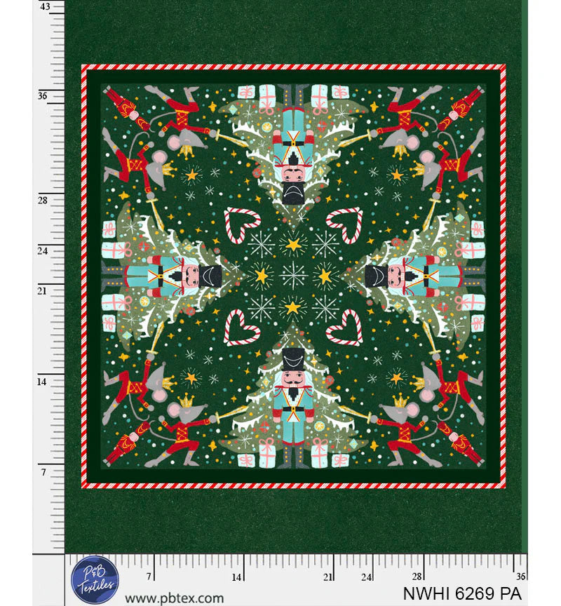Nutcracker Whimsy - Nutcracker - 1 yd. PANEL (181)