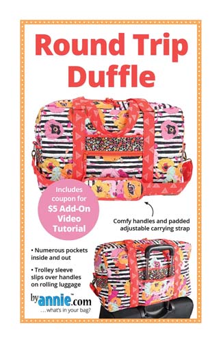Round Trip Duffle - roomy bag byannie.com - PBA267