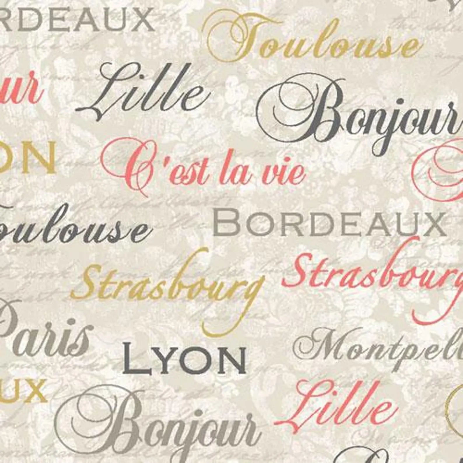 Paintbrush Studio - C'est La Vie - Words - Ecru