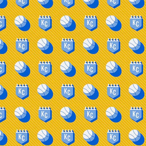 Take the Crown - Homerun - Blue/Gold - blue&white baseballs on gold