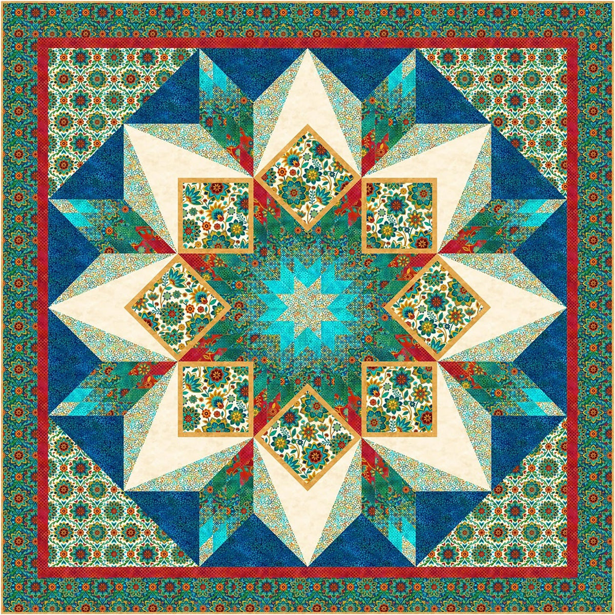 Boho Starburst Quilt Pattern -
