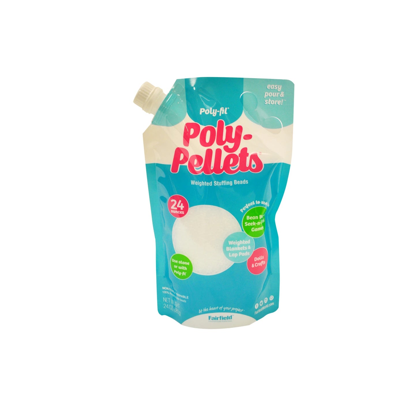 Poly-Fil - Poly pellets - weighted stuffing beads - 24 oz.