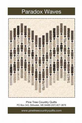 Paradox Waves Pattern - 55 x 66 - by Pine Tree Country Quilts