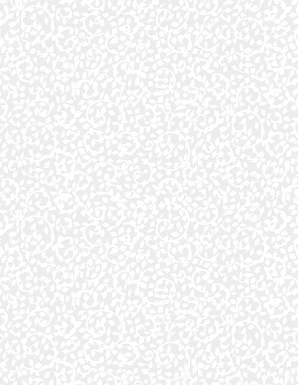 Essentials Leafy Scroll - White on white