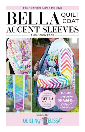 Bella Quilt Coat- Accent Sleeves Expansion Pack from Quilting Elissa