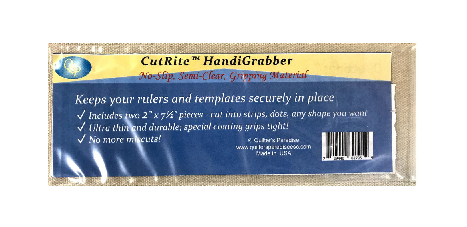 Quilters Paradise - CutRite Handi Grabber - 2 2" x 7.5" pieces QP31140