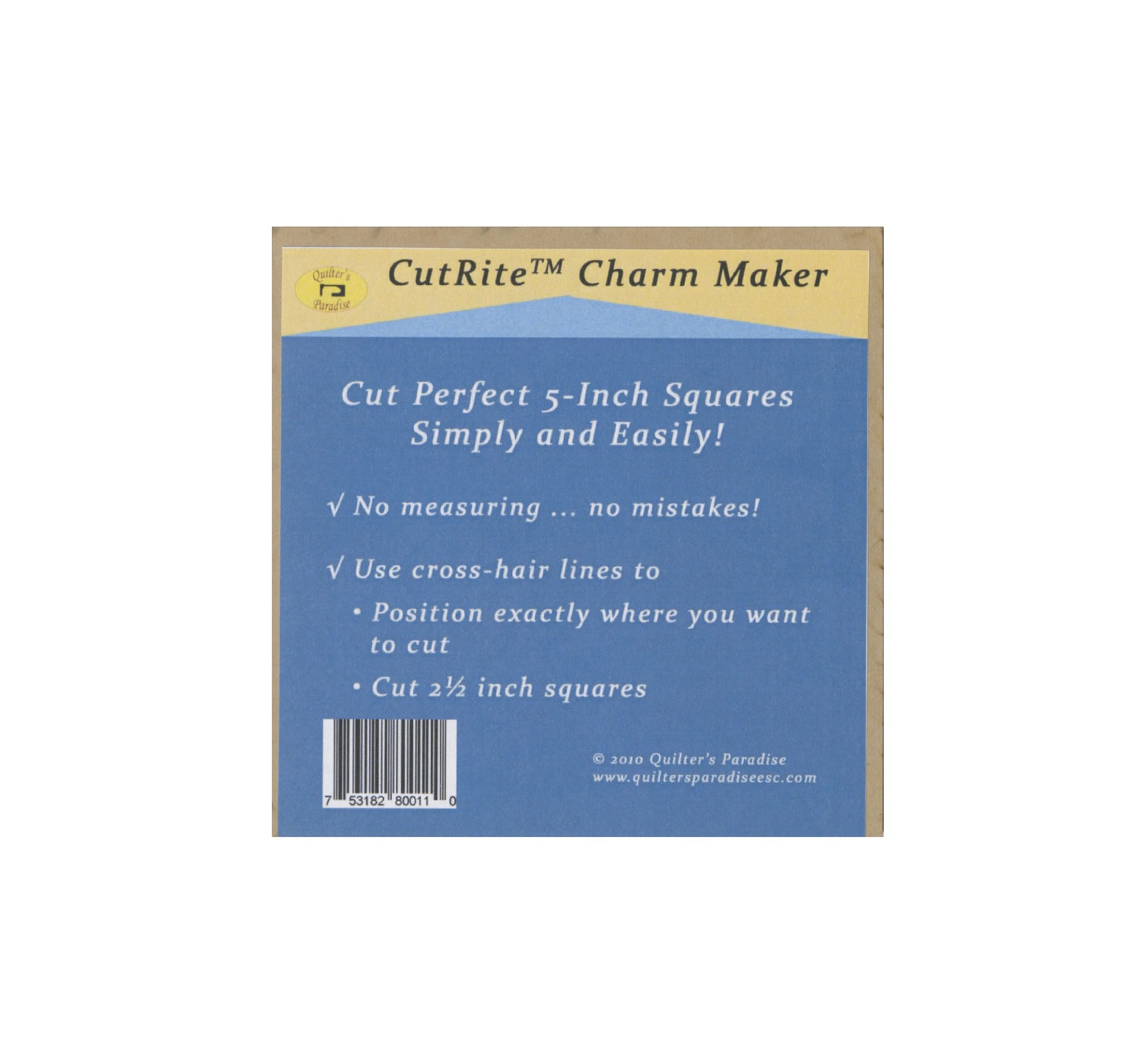 Quilters Paradise - CutRite Charm Maker - Cut Rite